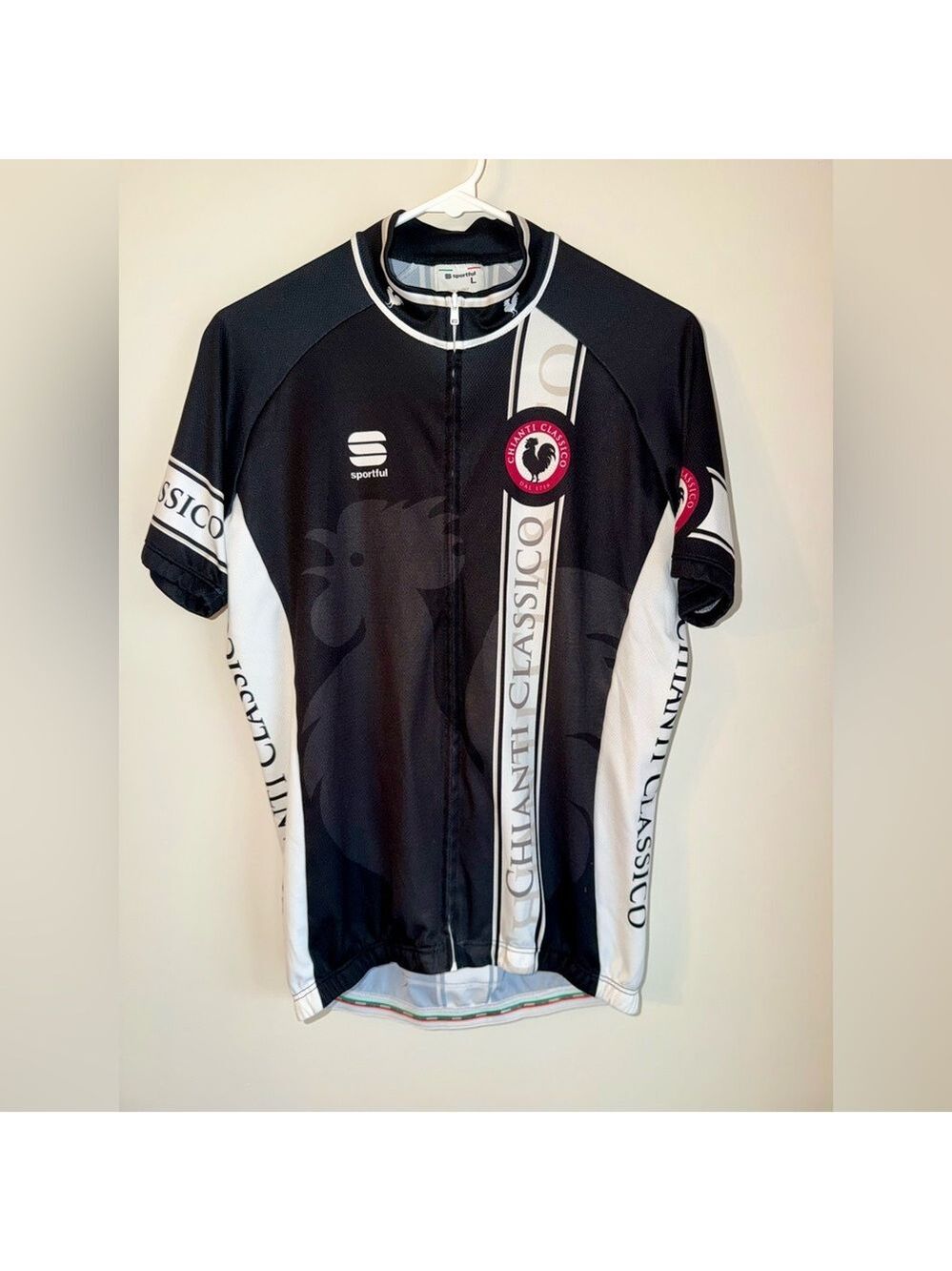 Sportful Chianti Classico cycling jersey “Black Cycle” Gallo Nero - large
